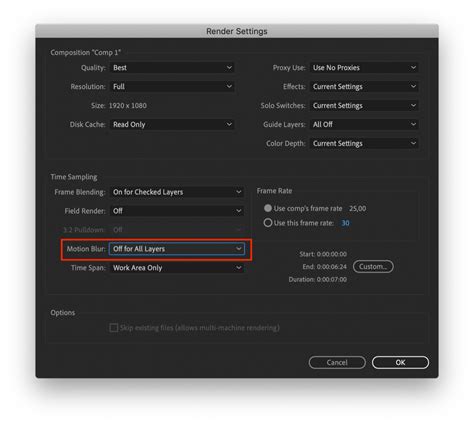 autocad motion blur settings